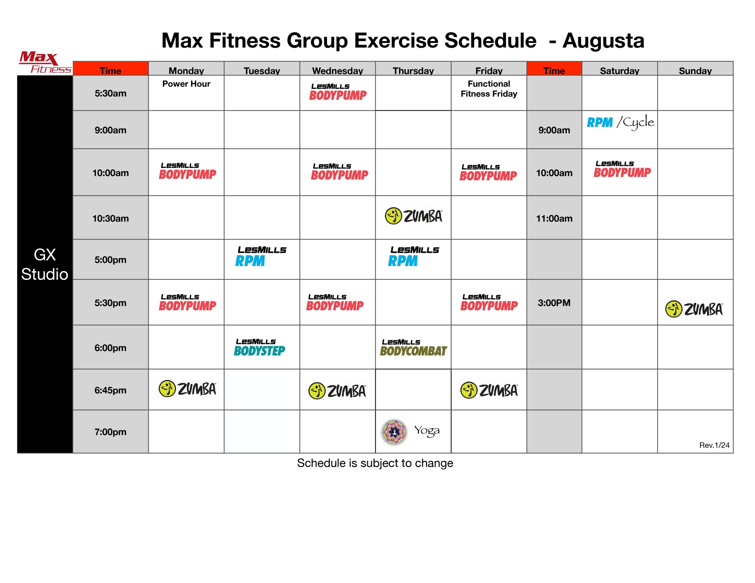 Maxfitness gx schedule augusta 2023 rev 1 24 scaled - max fitness- augusta